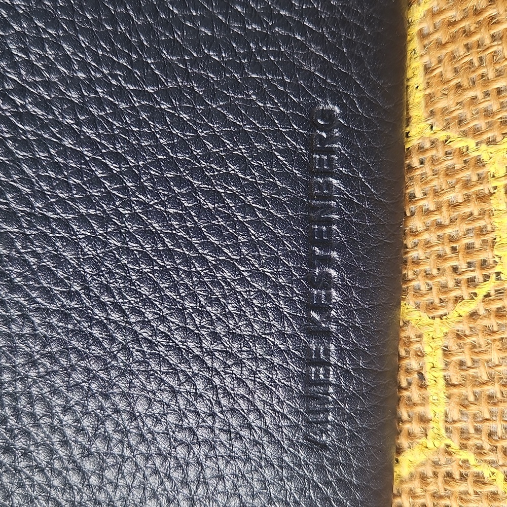 Aimee Kestenberg Navy Leather Phrase Pouch - Picture 4 of 7